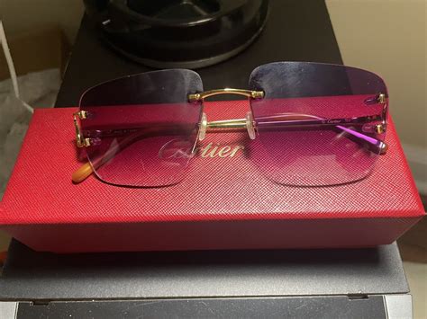 cartier gold glasses replica|real authentic cartier glasses.